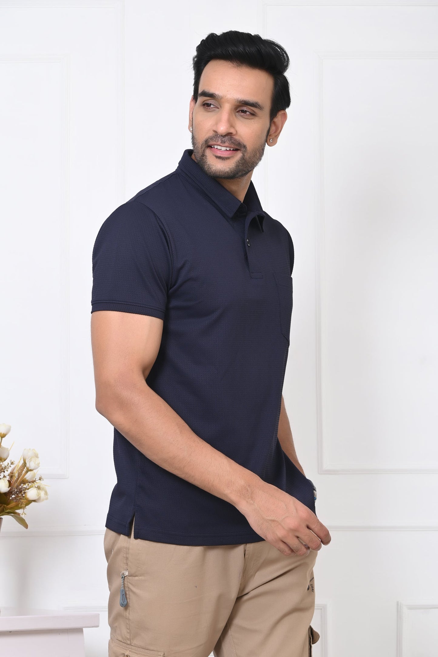 Arbour Men Polo Neck Casual Half Sleeves T-Shirt