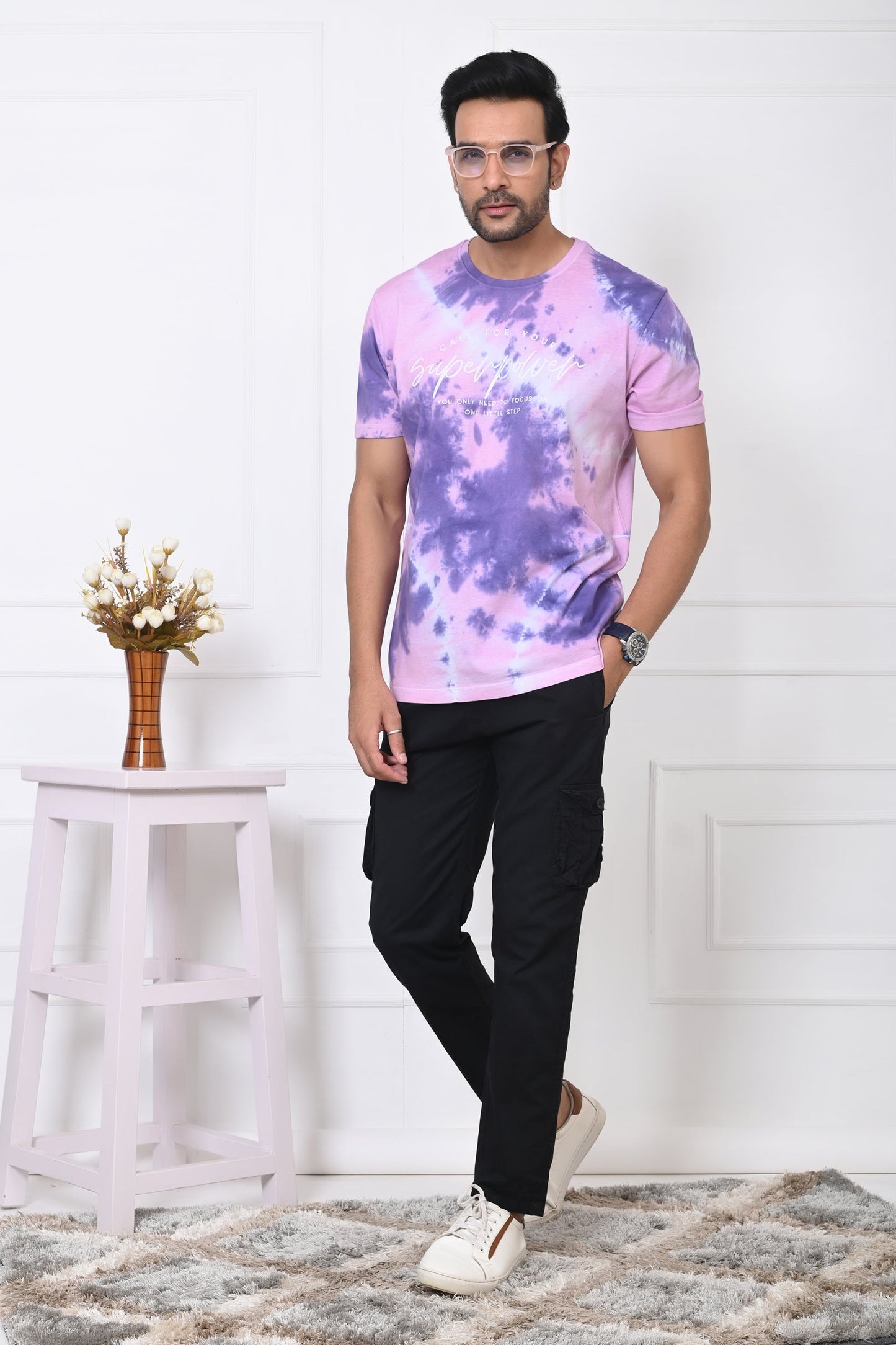 Arbour Men Round Neck Printed Half Sleeves T-Shirt