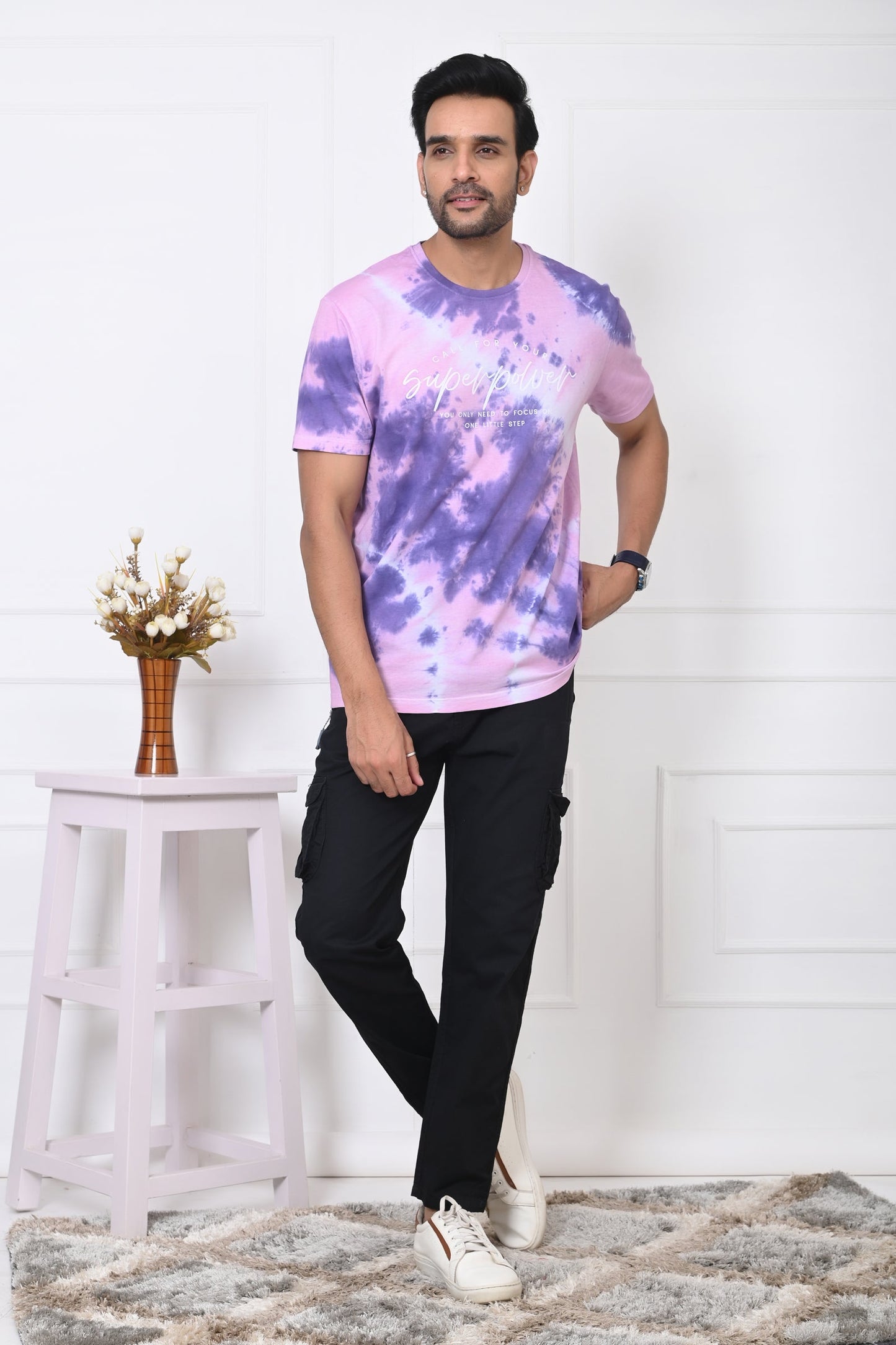 Arbour Men Round Neck Printed Half Sleeves T-Shirt