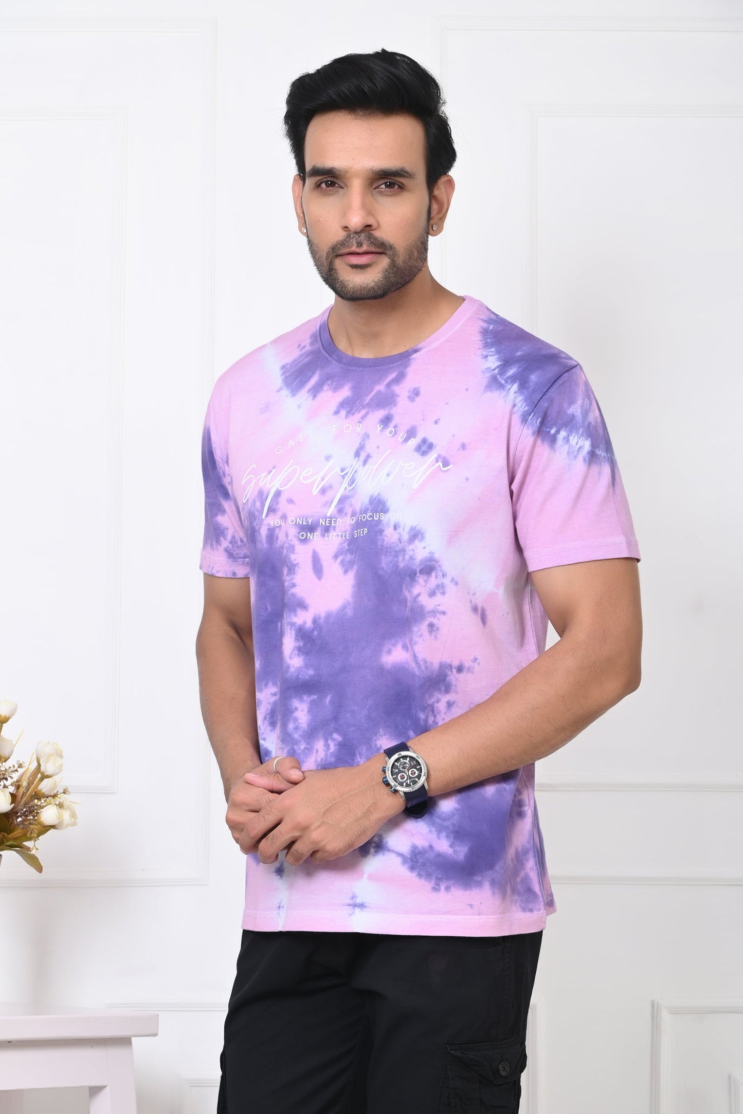 Arbour Men Round Neck Printed Half Sleeves T-Shirt