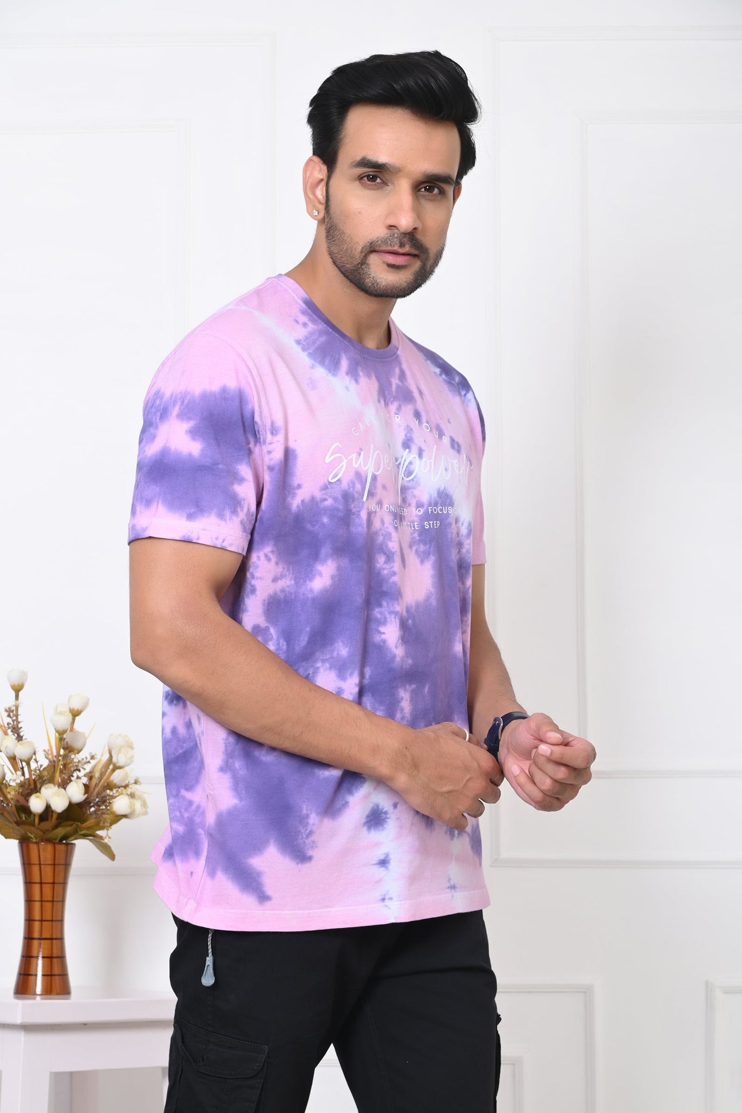 Arbour Men Round Neck Printed Half Sleeves T-Shirt