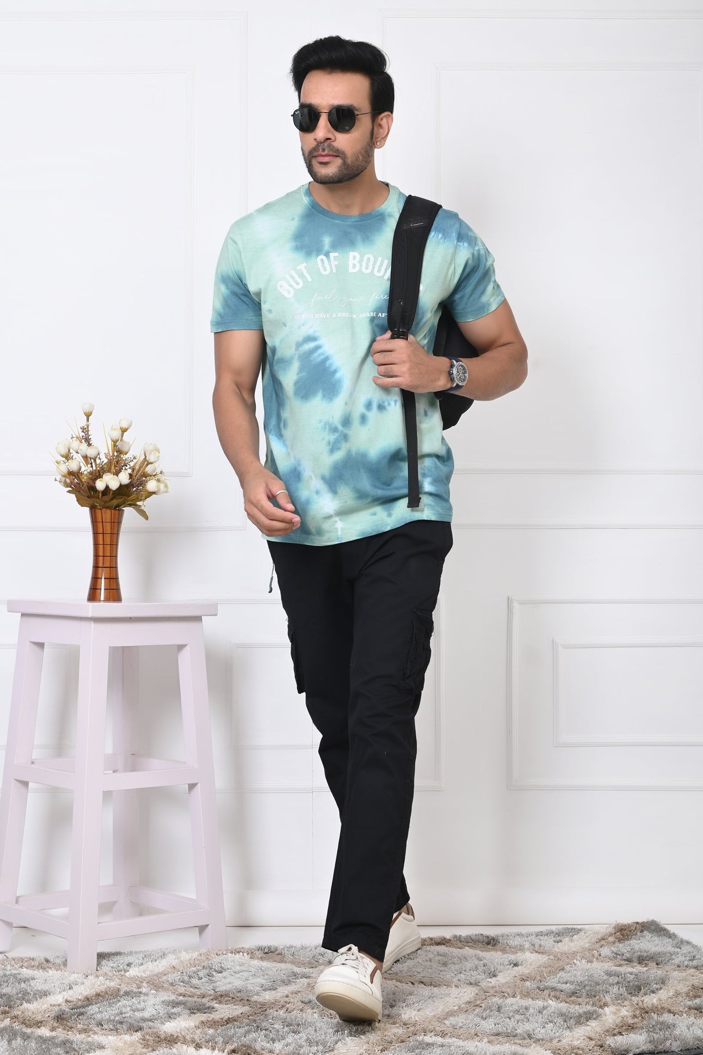 Arbour Men Round Neck Printed Half Sleeves T-Shirt