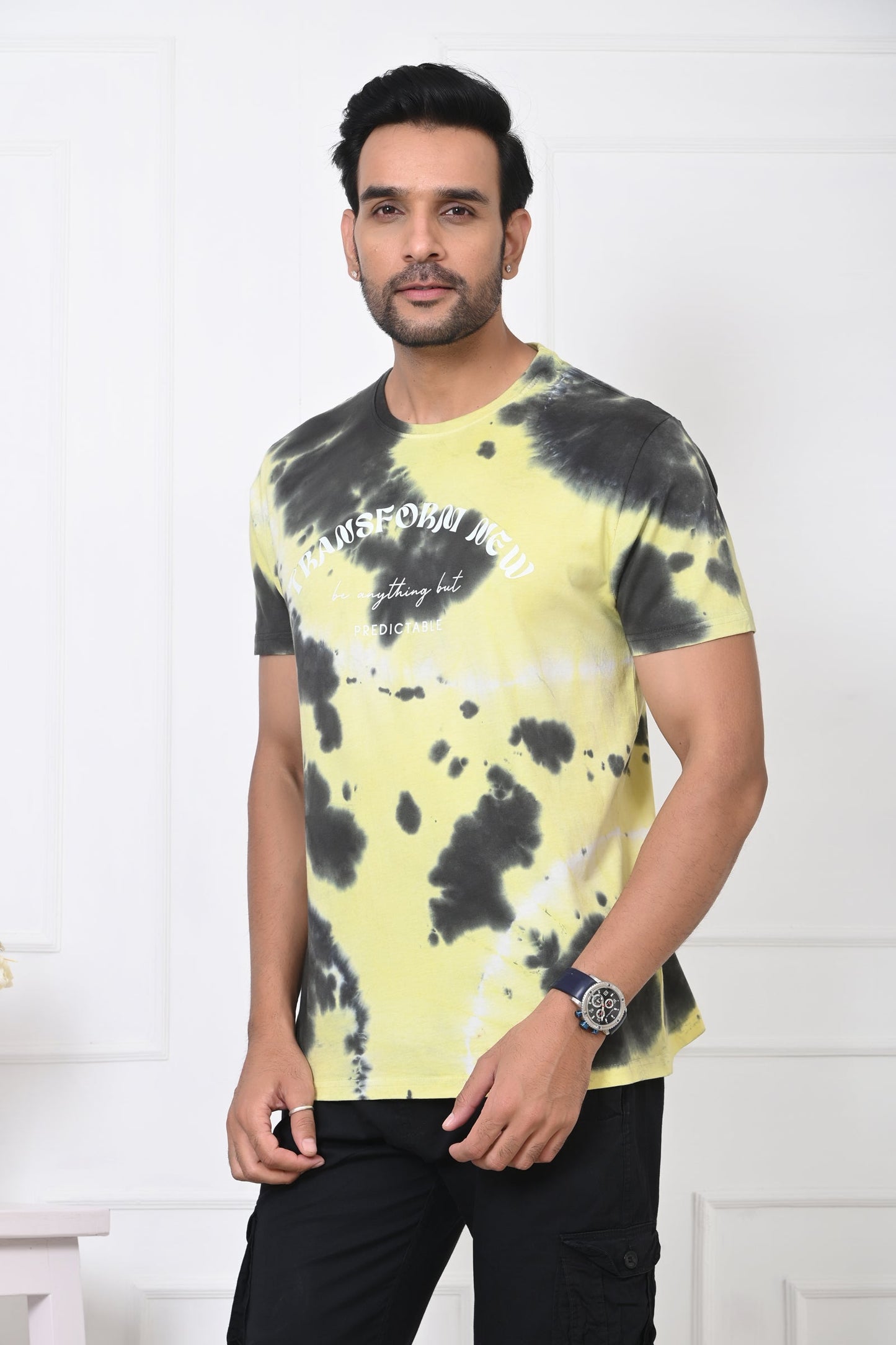 Arbour Men Round Neck Printed Half Sleeves T-Shirt