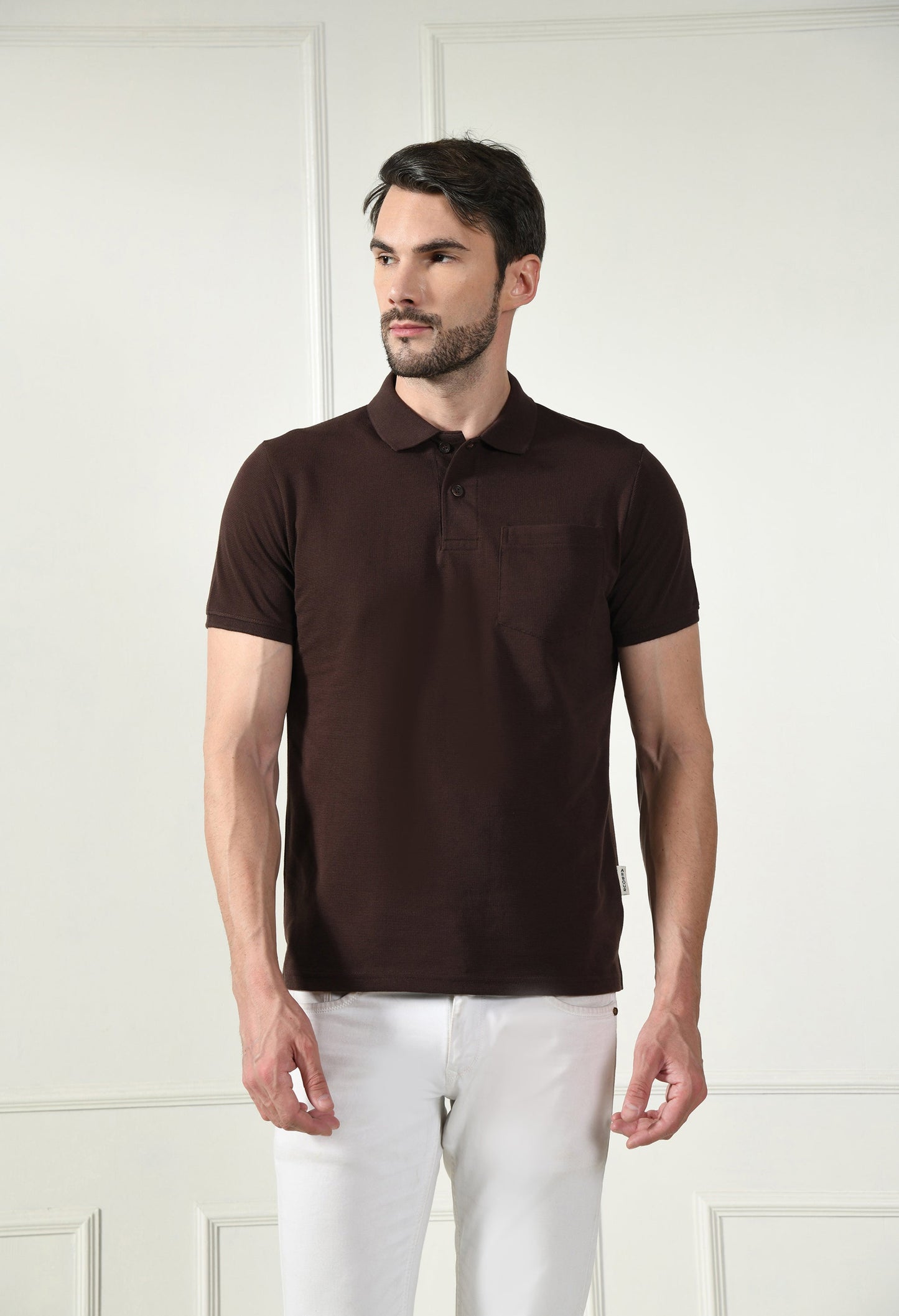 Arbour Men Polo Neck Pocket Half Sleeves T-Shirt