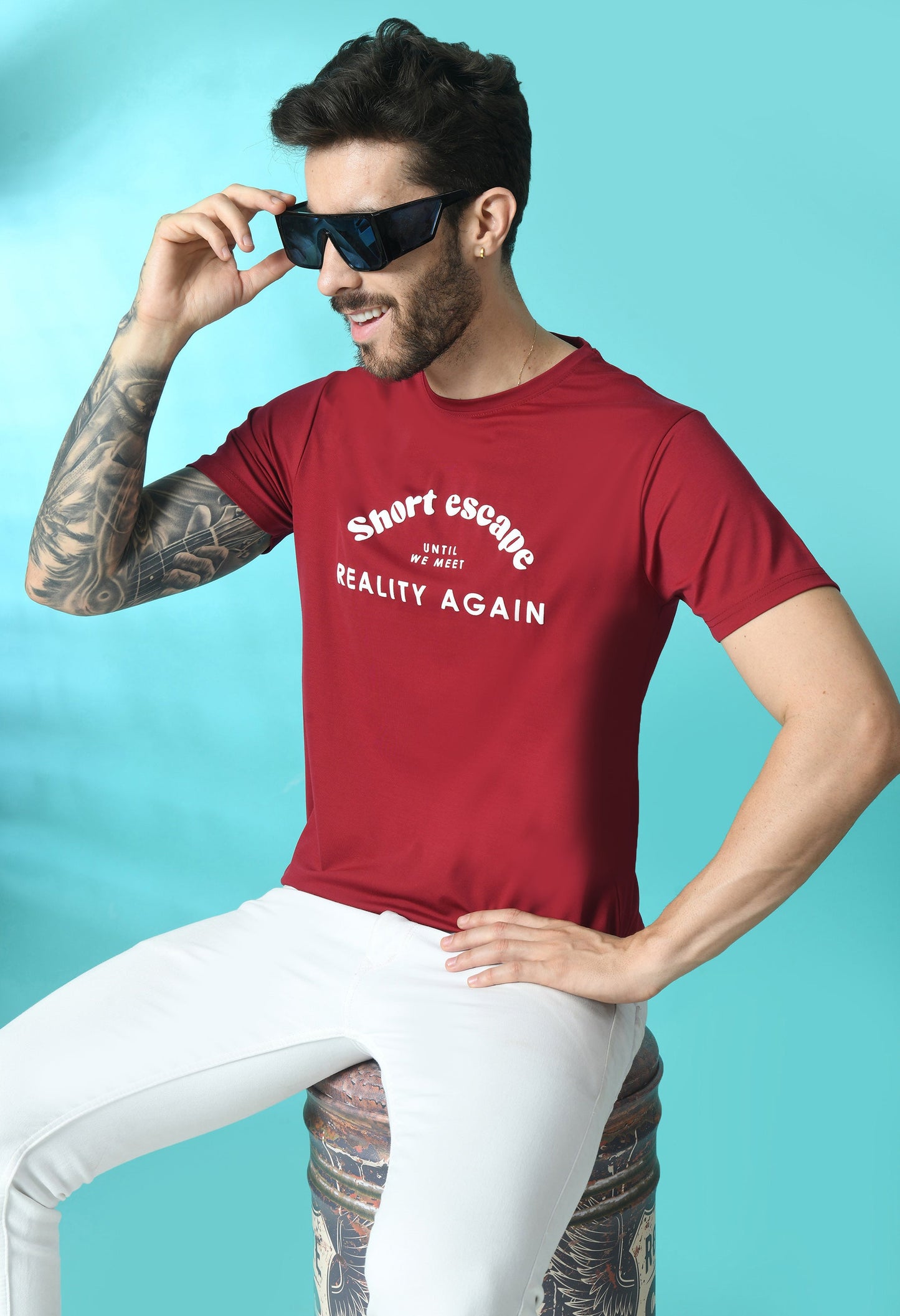 Arbour Men Round Neck Half Sleeves T-Shirt