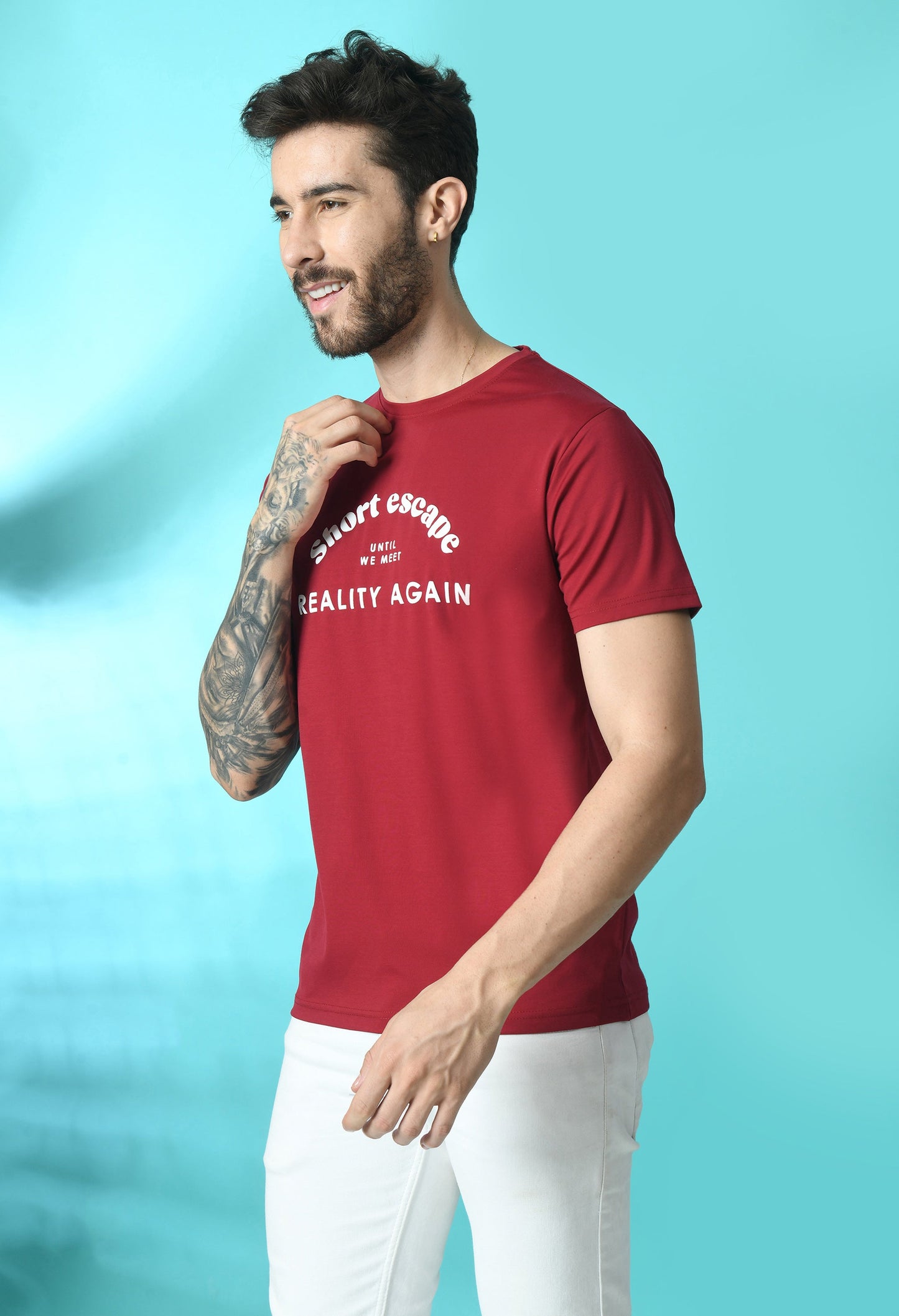 Arbour Men Round Neck Half Sleeves T-Shirt