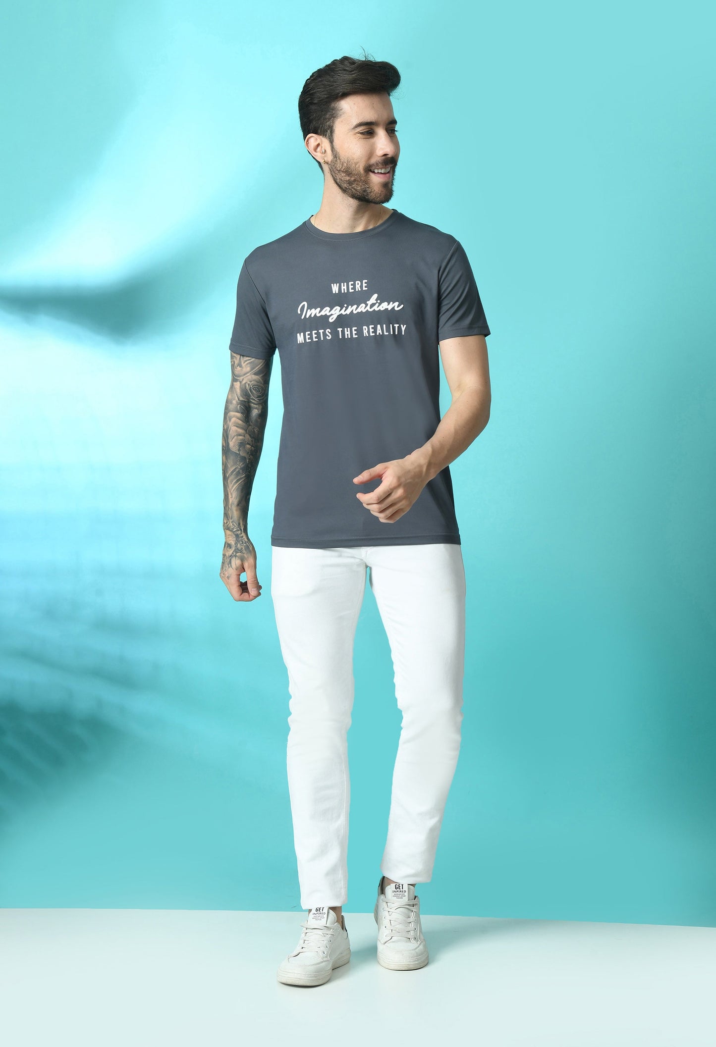 Arbour Men Round Neck Half Sleeves T-Shirt