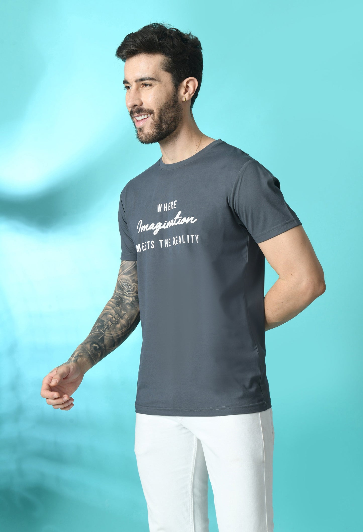 Arbour Men Round Neck Half Sleeves T-Shirt