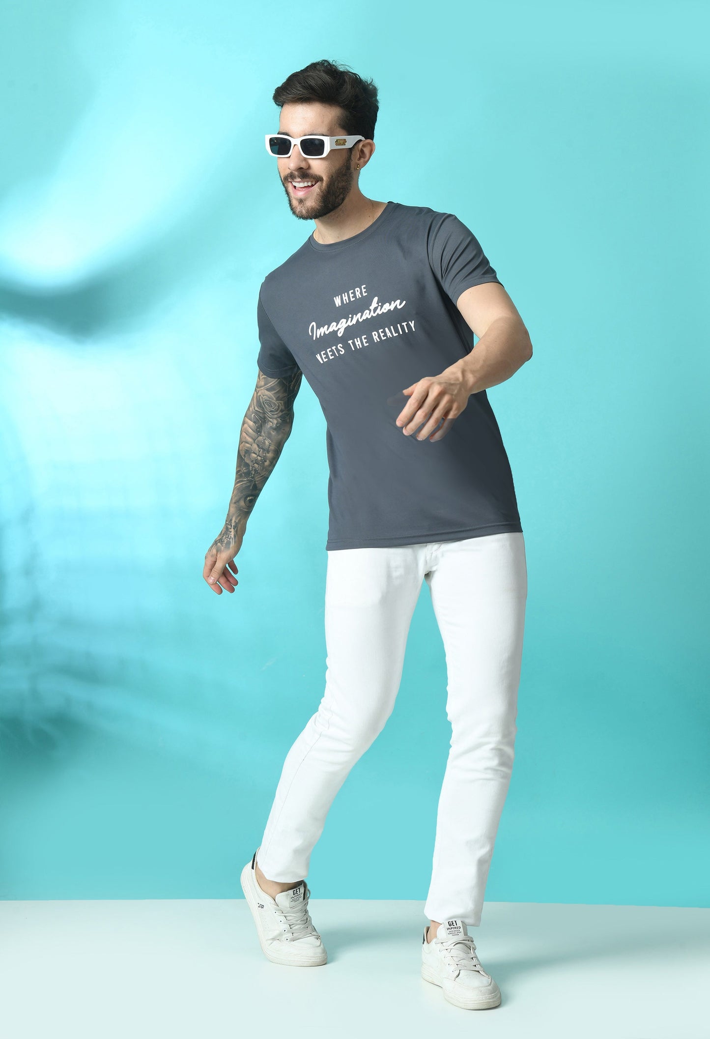 Arbour Men Round Neck Half Sleeves T-Shirt