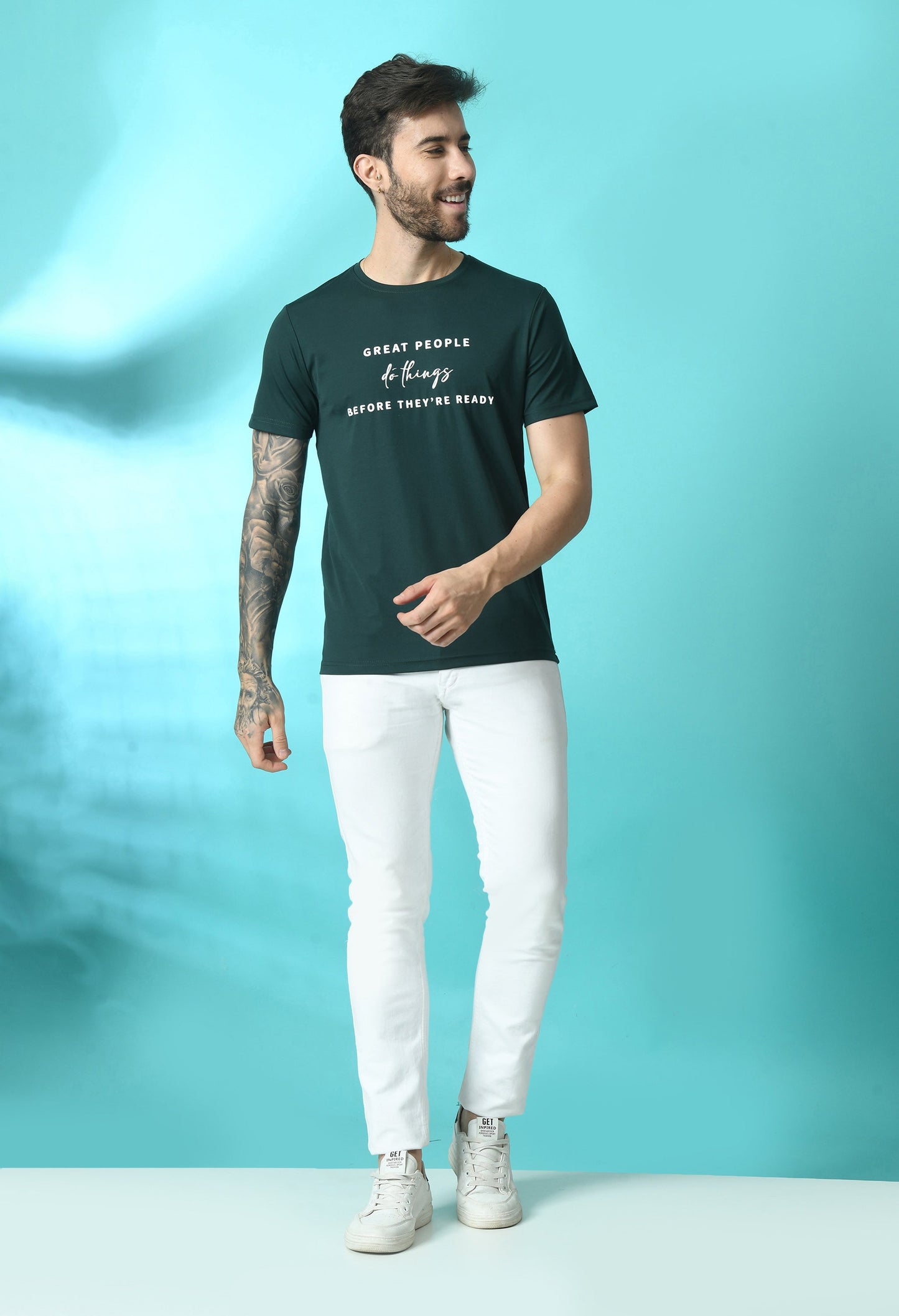 Arbour Men Round Neck Half Sleeves T-Shirt