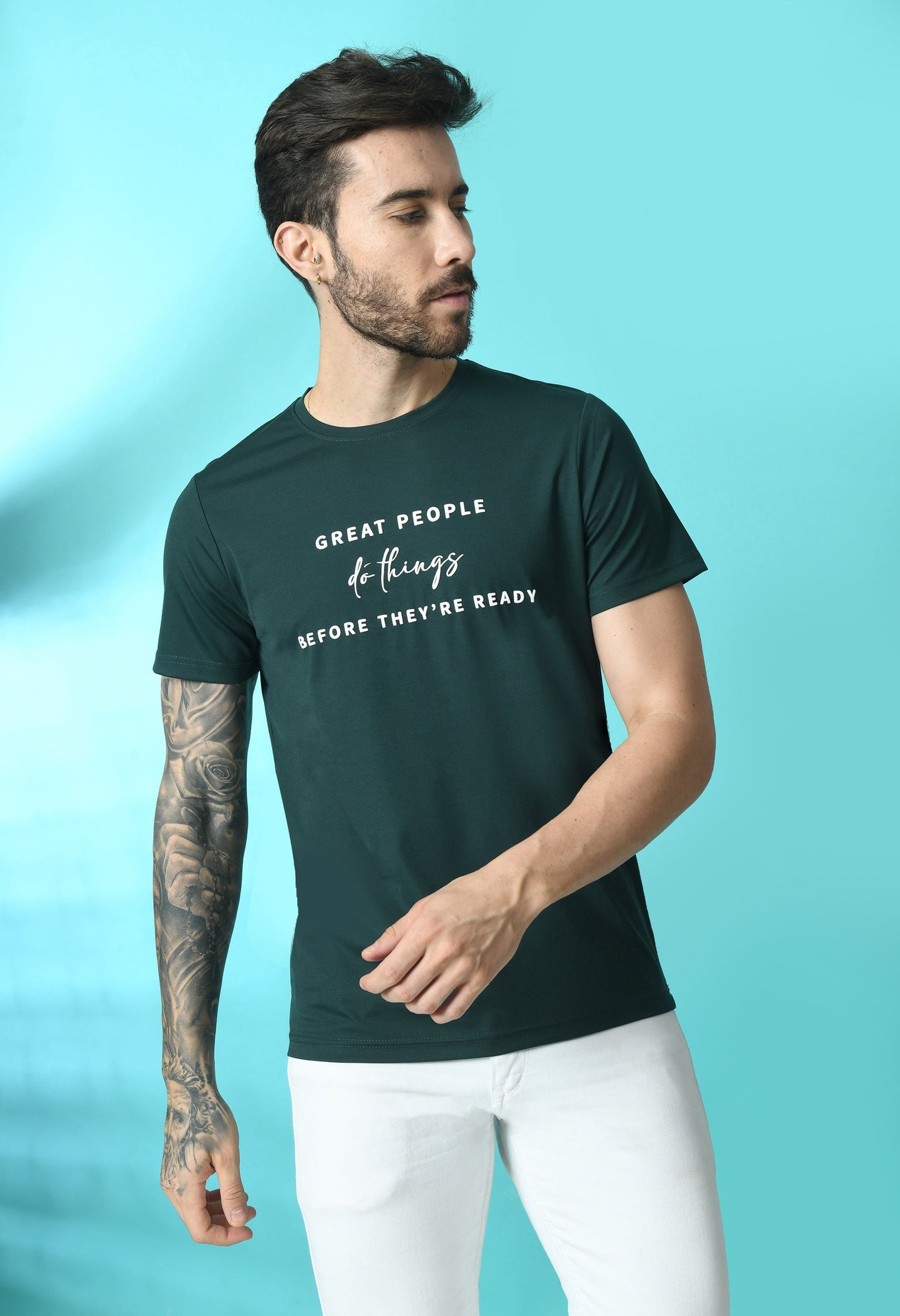 Arbour Men Round Neck Half Sleeves T-Shirt