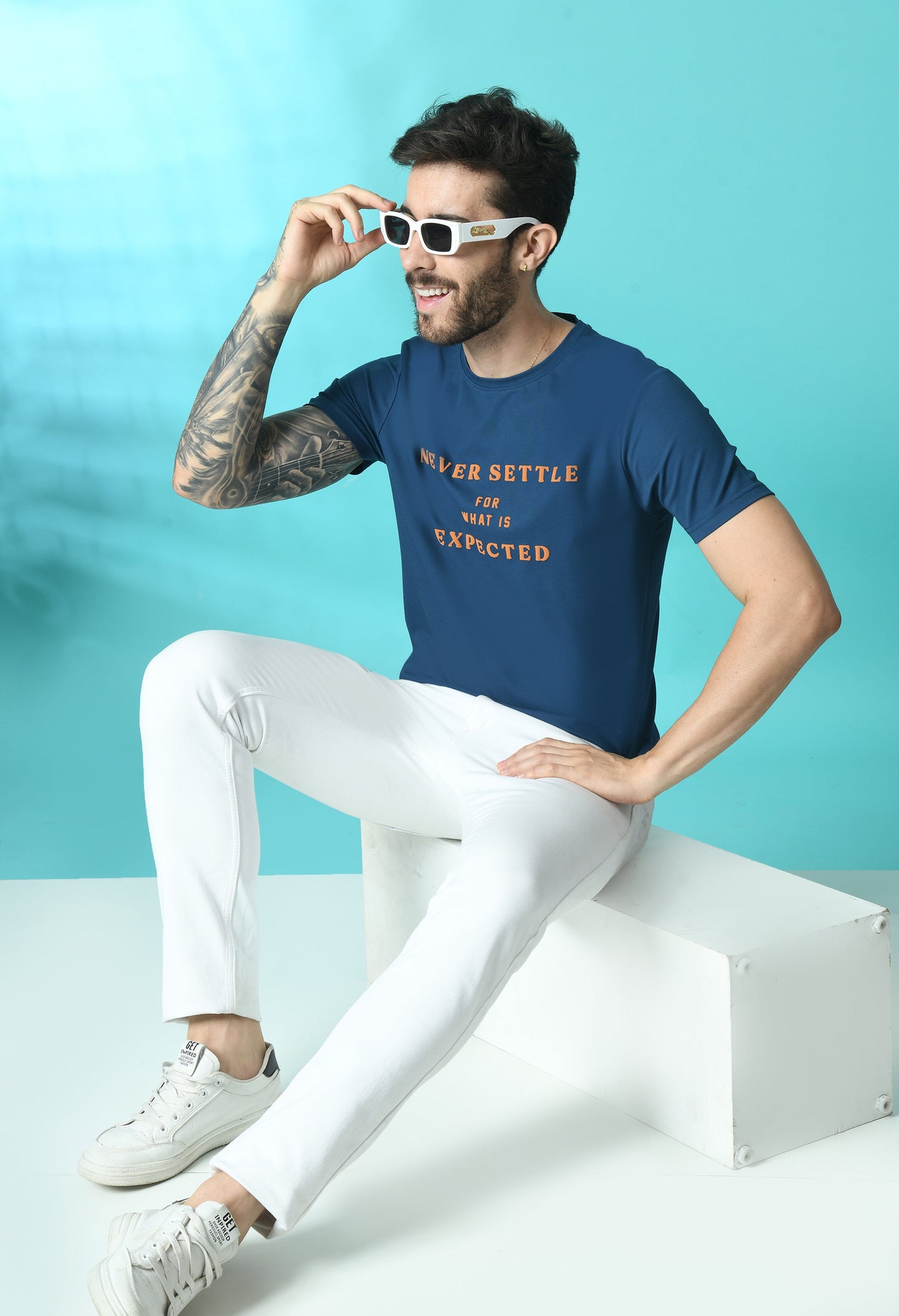 Arbour Men Round Neck Half Sleeves T-Shirt