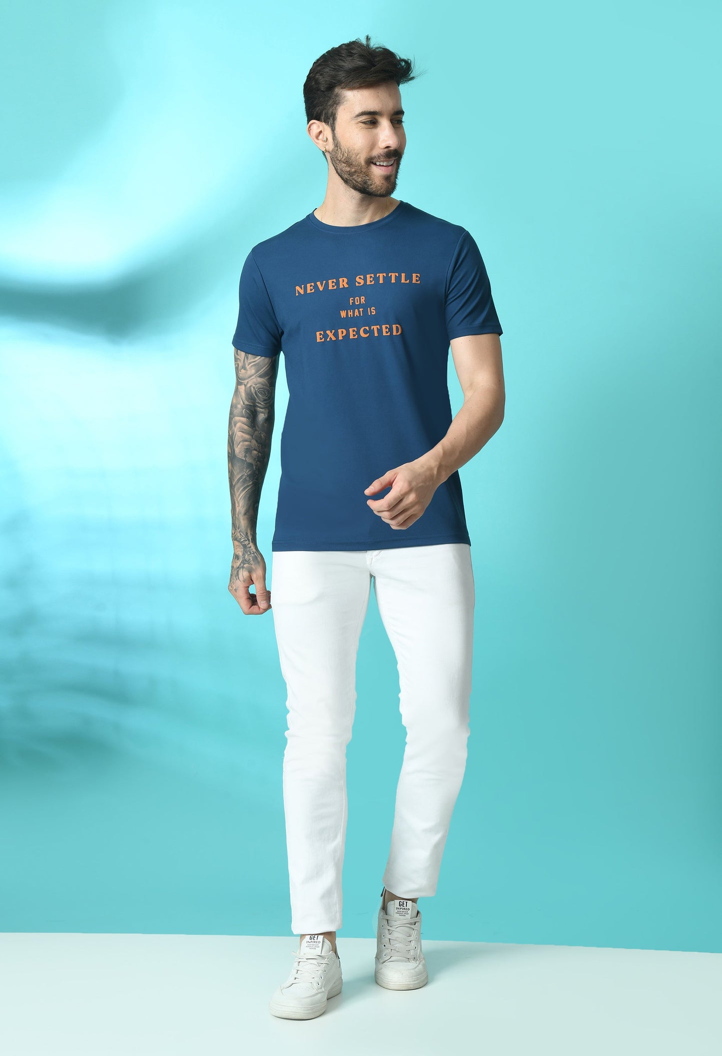 Arbour Men Round Neck Half Sleeves T-Shirt