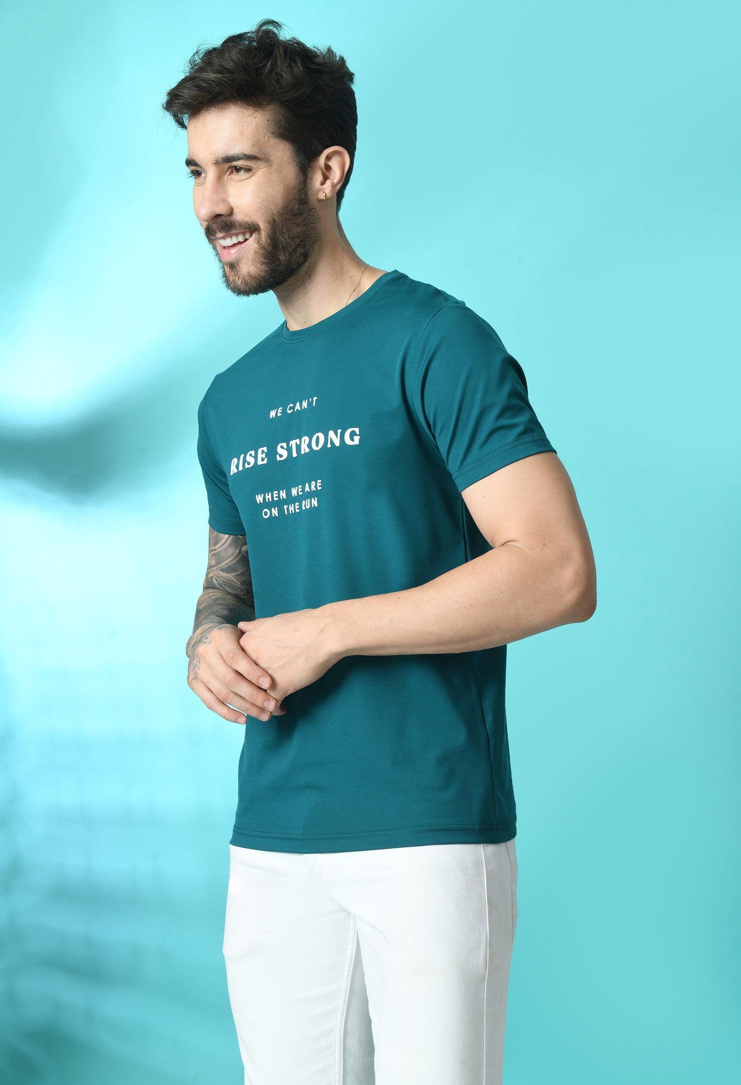 Arbour Men Round Neck Half Sleeves T-Shirt