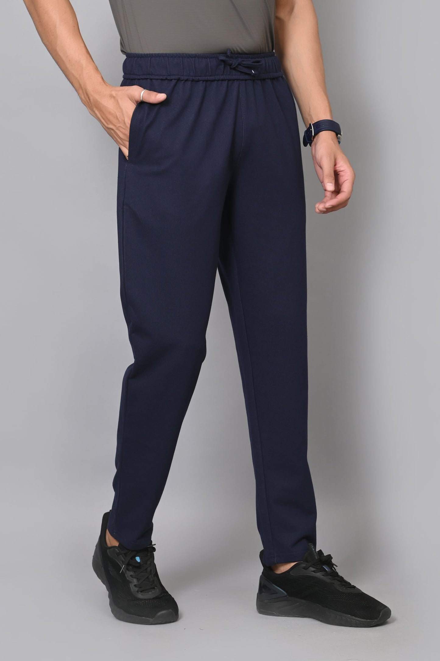 Arbour Men Solid Slim Fit Casual Track Pants