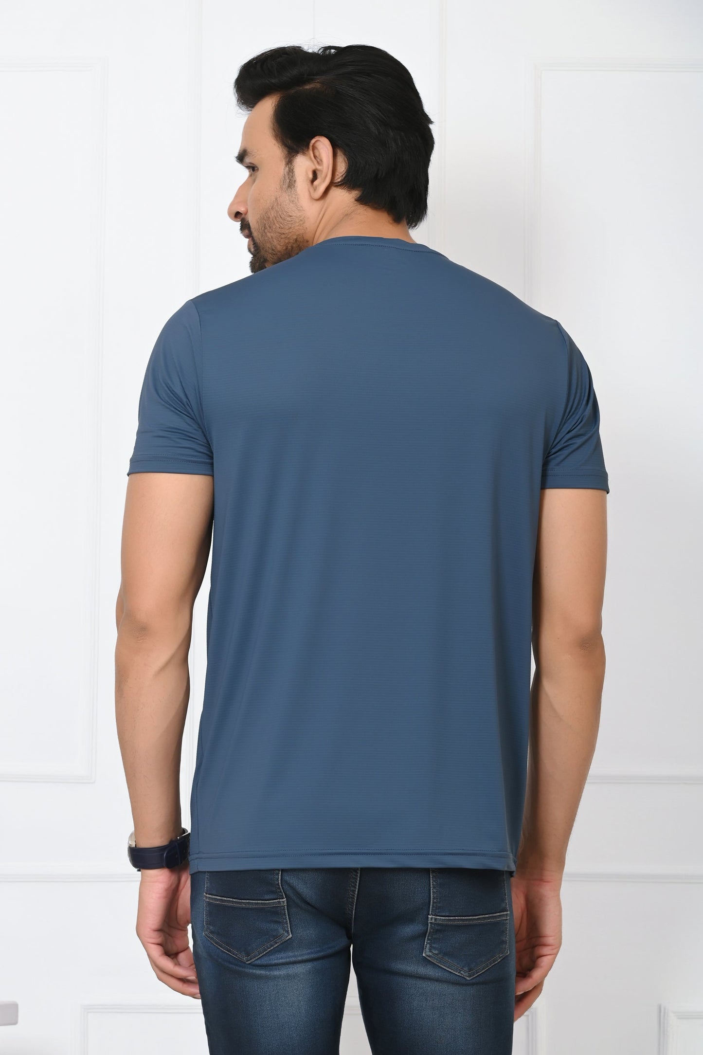 Arbour Men Round Neck Slim Fit Half Sleeves T-Shirt