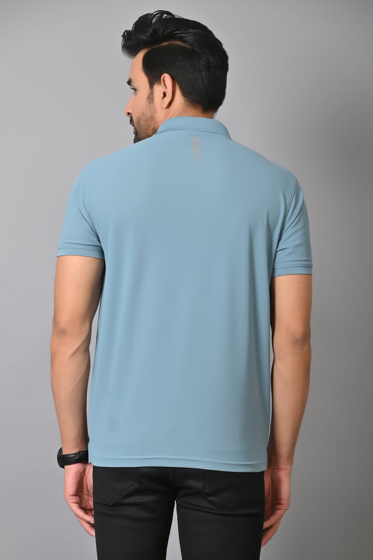 Arbour Men Polo Neck Solid Half Sleeves T-Shirt