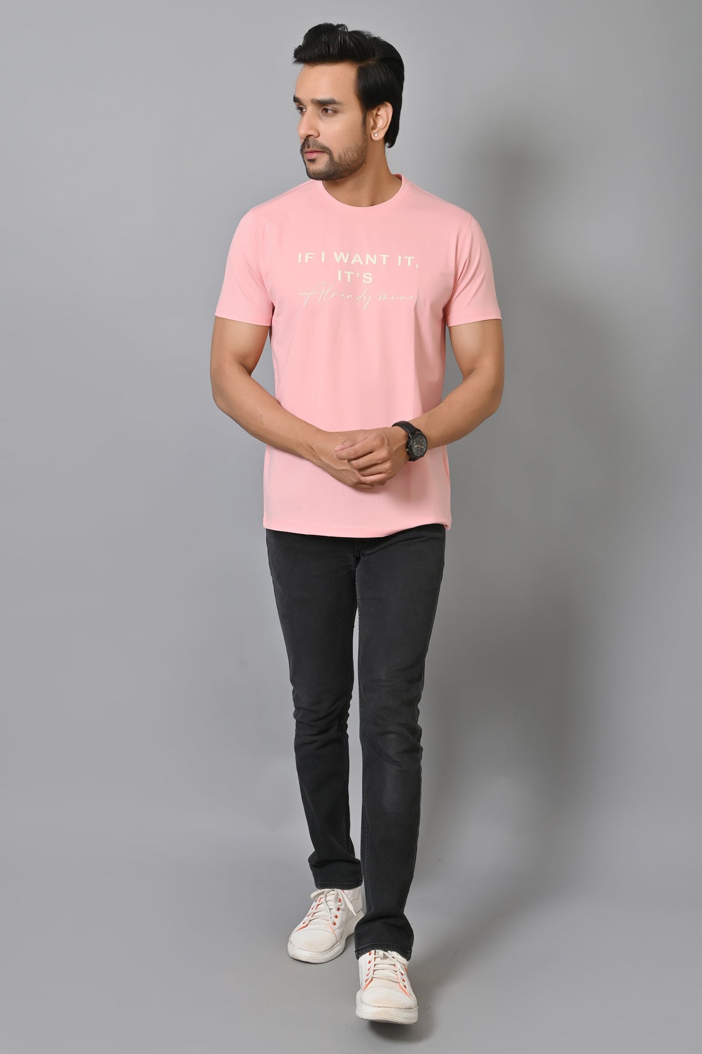 Arbour Men Round Neck Half Sleeves T-Shirt